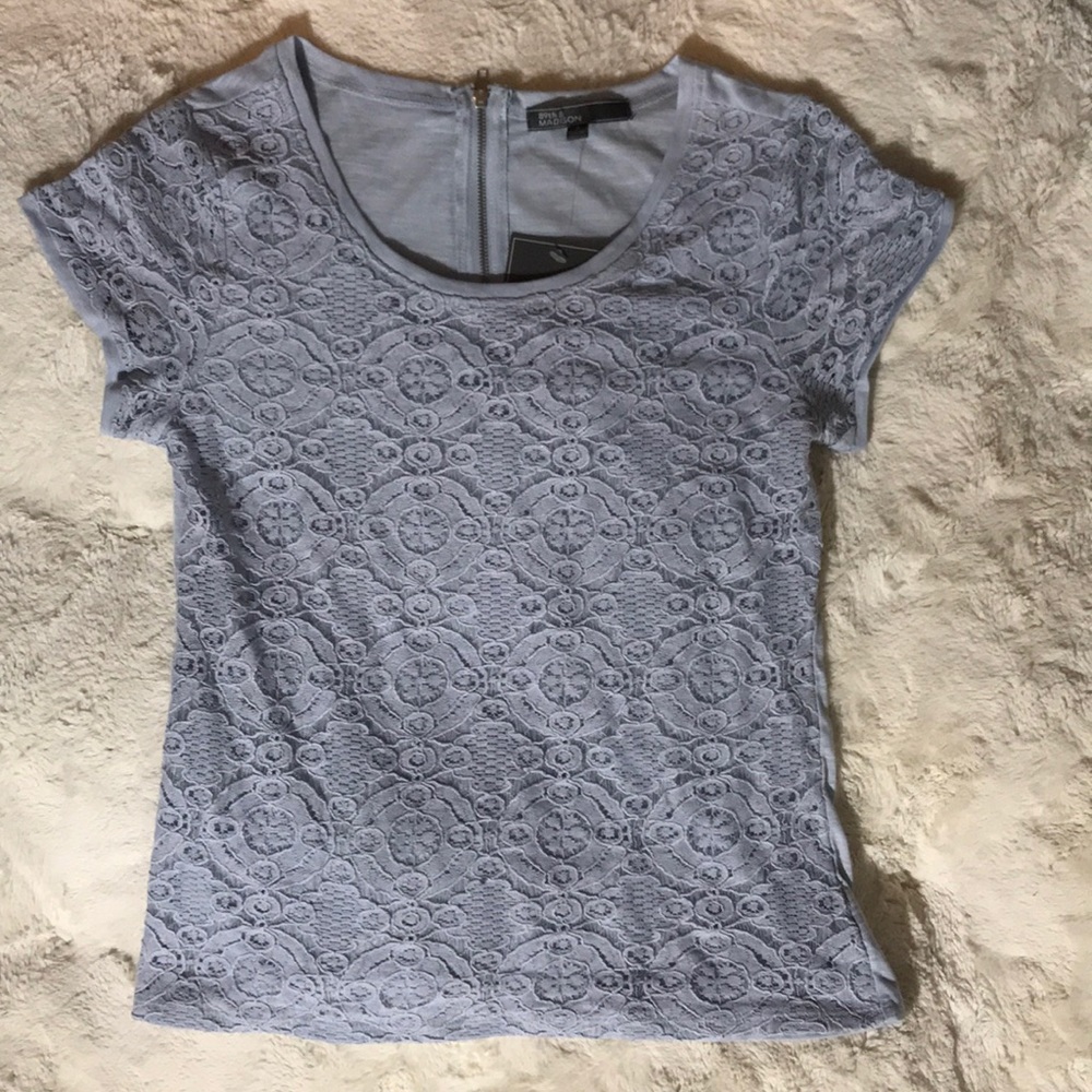 NWT 89th & Madison. Periwinkle Lace Top